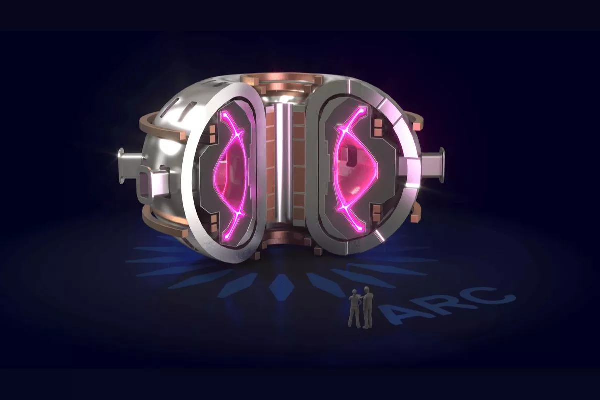 A rendering of CFS' ARC Tokamak Reactor that's expected to generate 400 MW of electricity