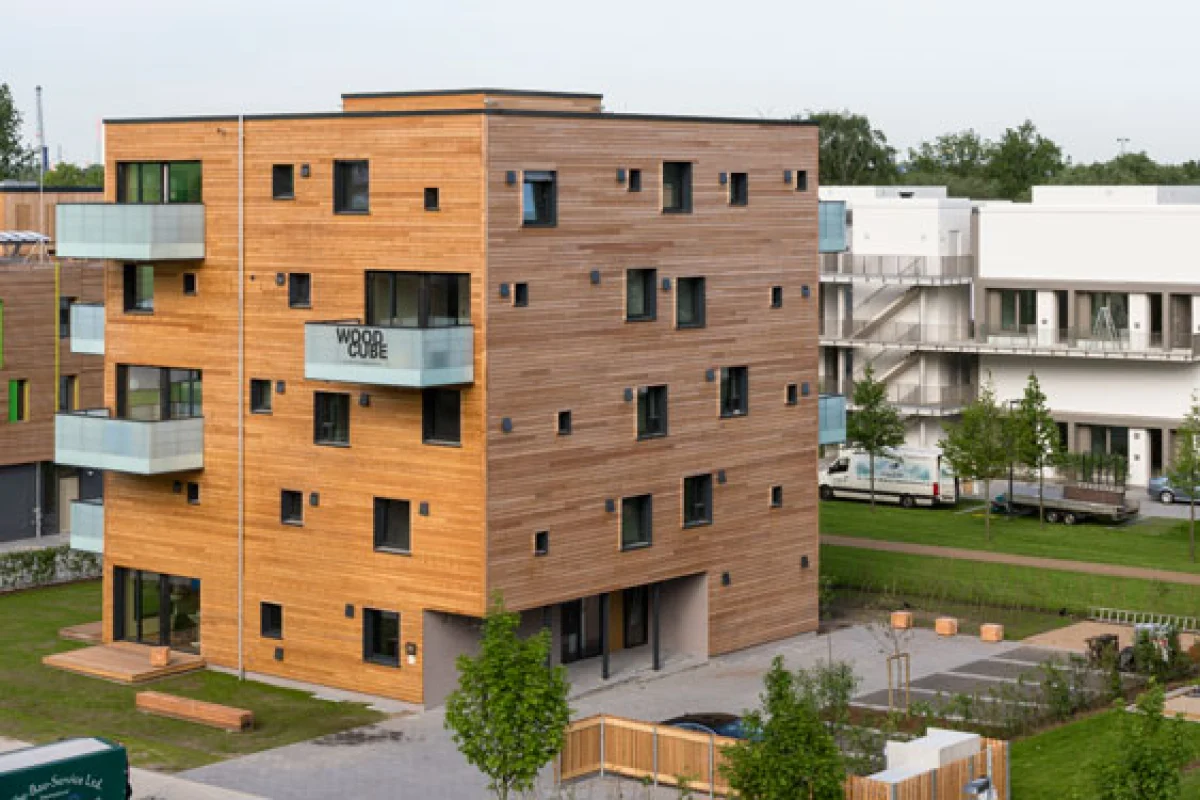 Woodcube is on display at IBA Hamburg until November (Photo: IBA Hamburg)