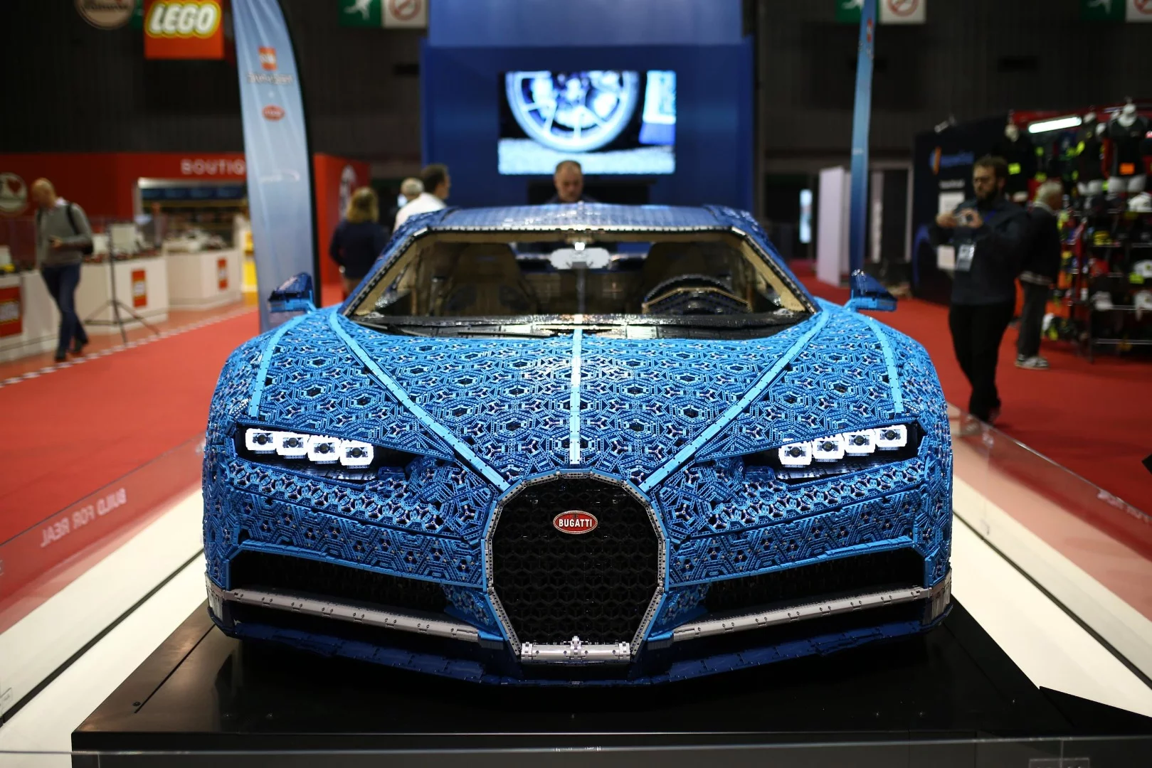 The Lego Bugatti Chiron shows up in Paris