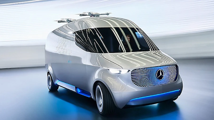 The Vision Van's cargo management system is fully automated