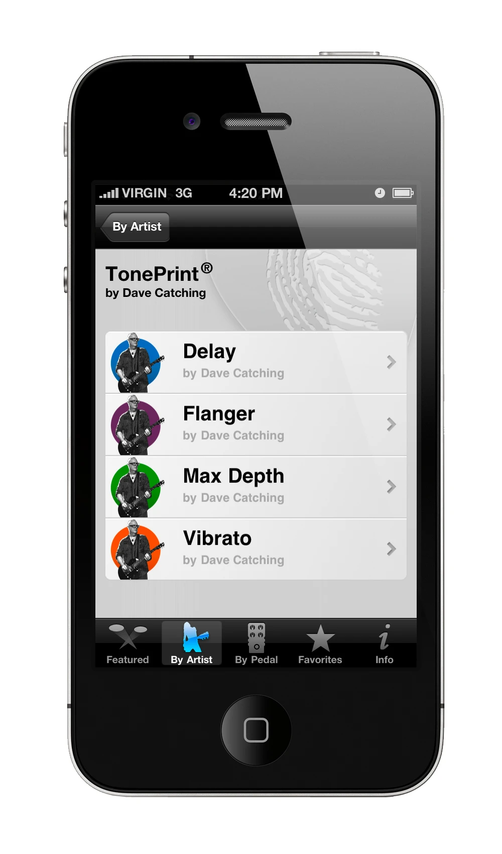Dave Catching of Queens of the Stone Age has developed a number of custom tones for the TonePrint series of pedals
