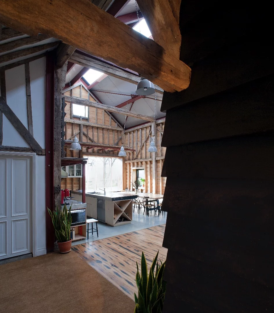 The kitchen area
