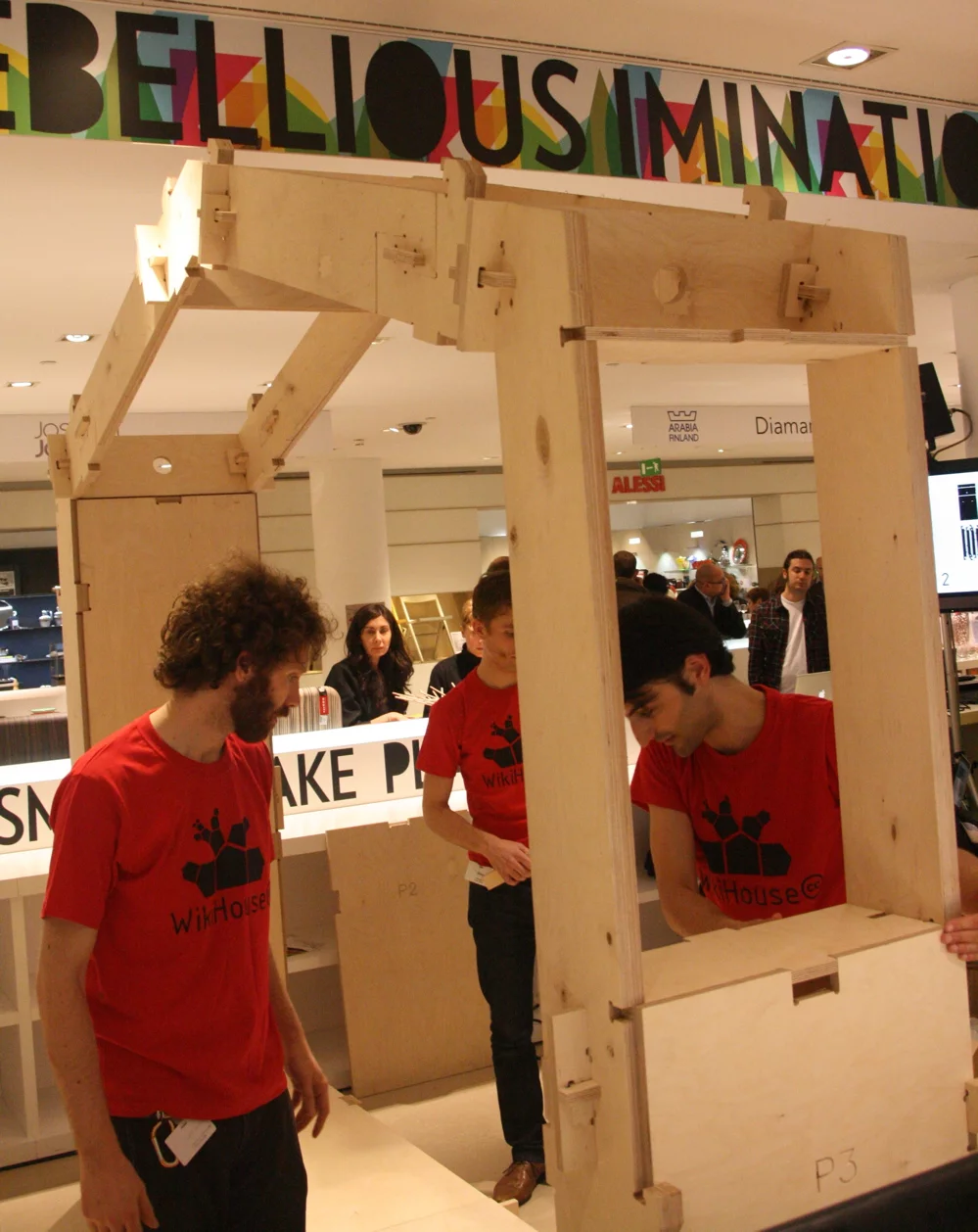 The WikiHouse during Milan Design Week 2012 (Photo: Bridget Borgobello/Gizmag)