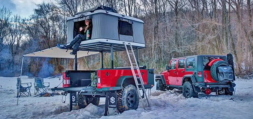 Sleeping high above the cold, icy ground