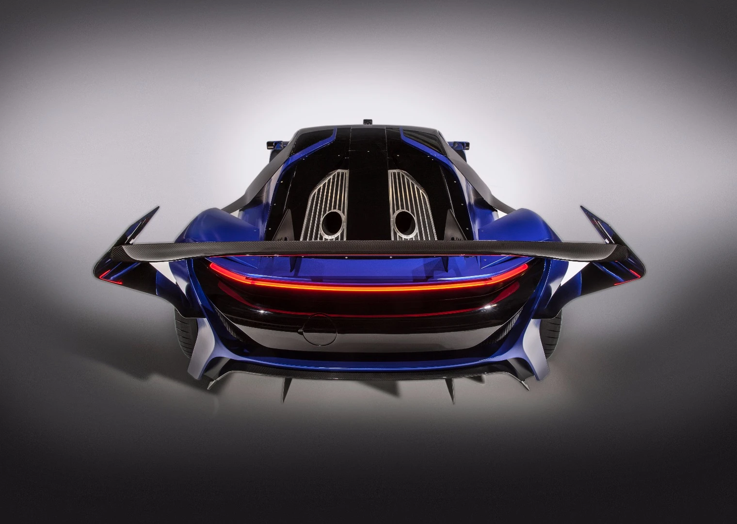 Dual turbine exhaust and a wicked wing give the AT96 a very distinct appearance from above and behind