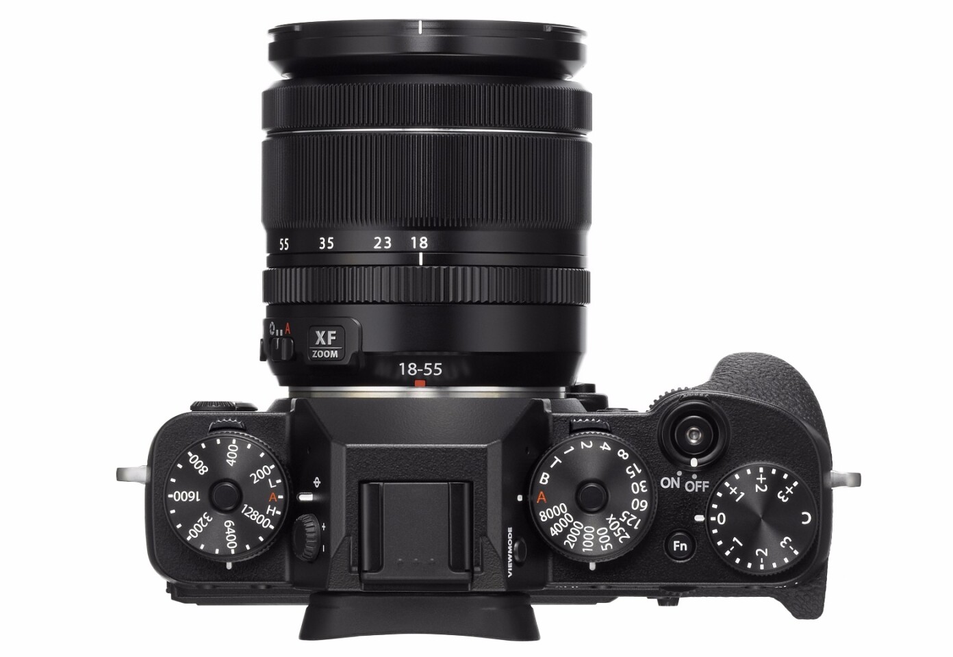 The dials on the top of the Fujifilm X-T2 are chunkier than those on the X-T1, and can lock in place to avoid accidental setting changes