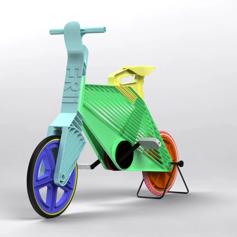 The Frii recycled plastic bike