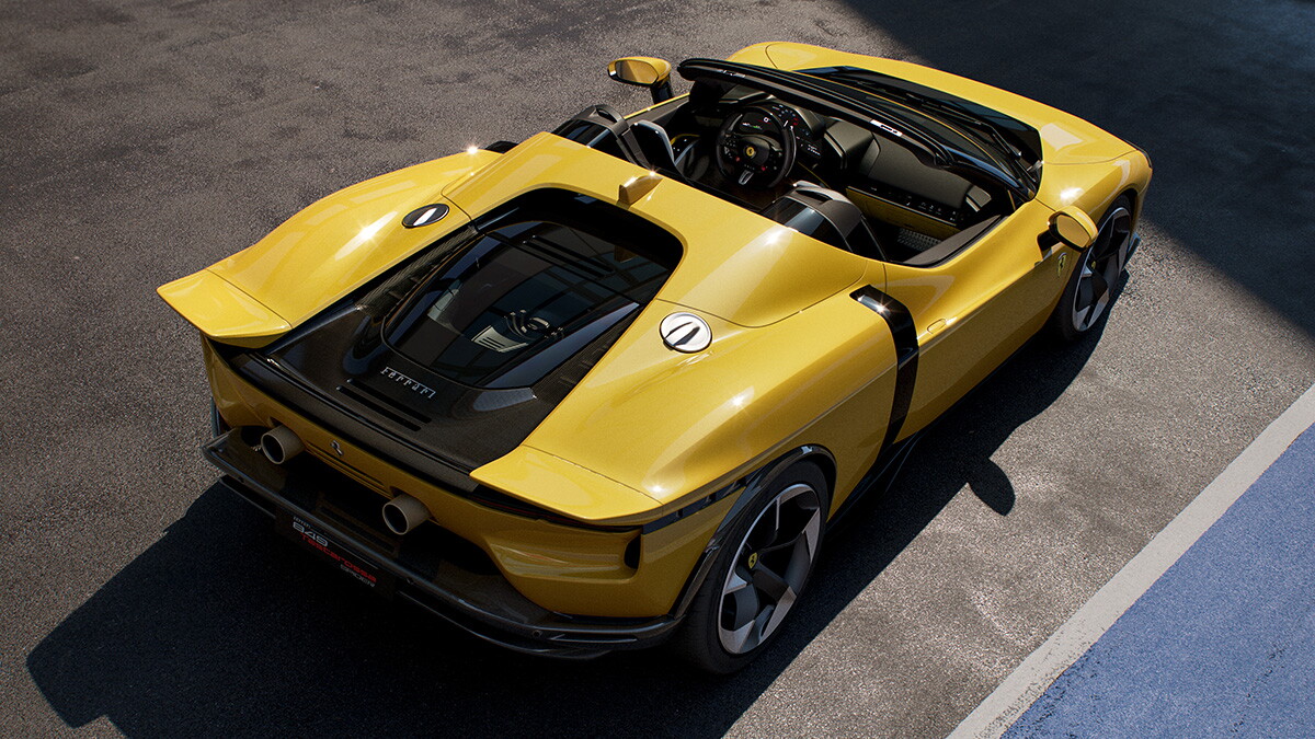 Ferrari's 849 Testarossa Spider drops the top to fit 1,000 horses