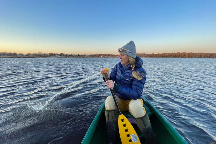 The Paddle Pump – seen here being used as a bilge pump