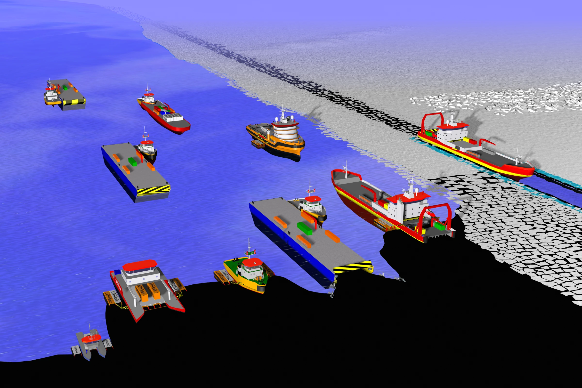 An assortment of OilWhale modules and vessels (Image: OilWhale)