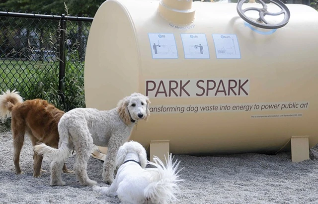 The Park Spark digester tank, and some of its contributors