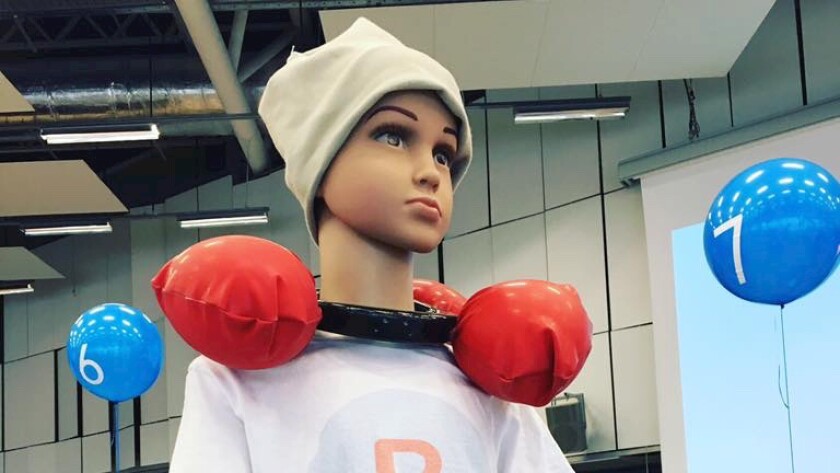 The Buddy Life-Collar with its air bags deployed
