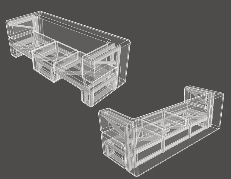 The design for the Slot Sofa