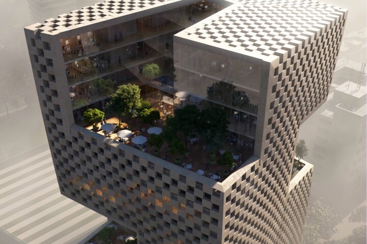 The Magic Box will feature a chequered veneer made of limestone