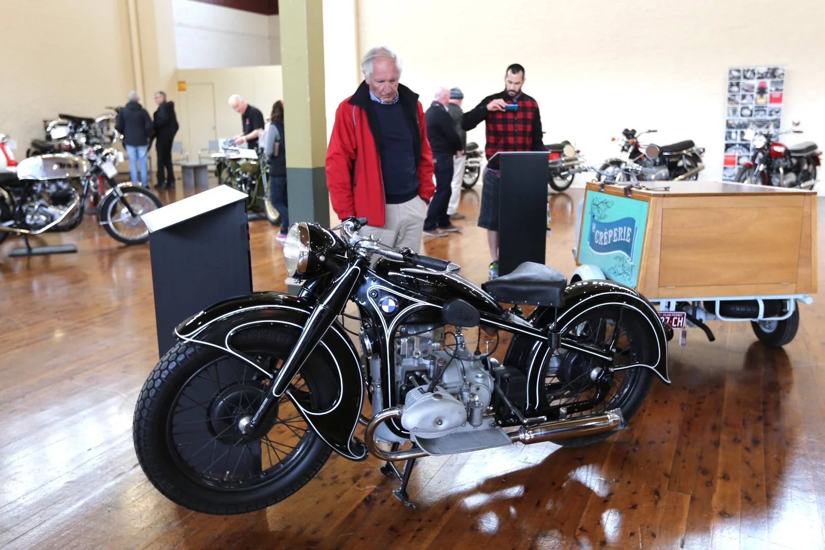 This 1936 BMW R17 was a ground-breaking machine in its day, not to mention being the most expensive German motorcycle of the period. It was one the first motorcycles with hydraulically-damped telescopic forks (the other being its stablemate R12) and was the most powerful BMW produced until the introduction of the R68 in 1952.