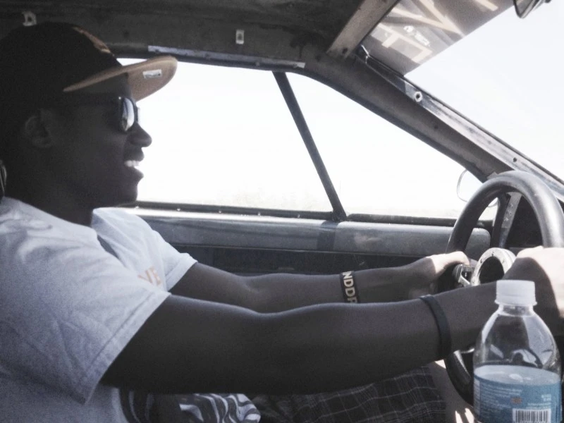 MINDDRIVE student Elias Williams got the chance to get in the driver's seat of the sporty electric Lotus from Willcox, Arizona to Lordsburg, New Mexico