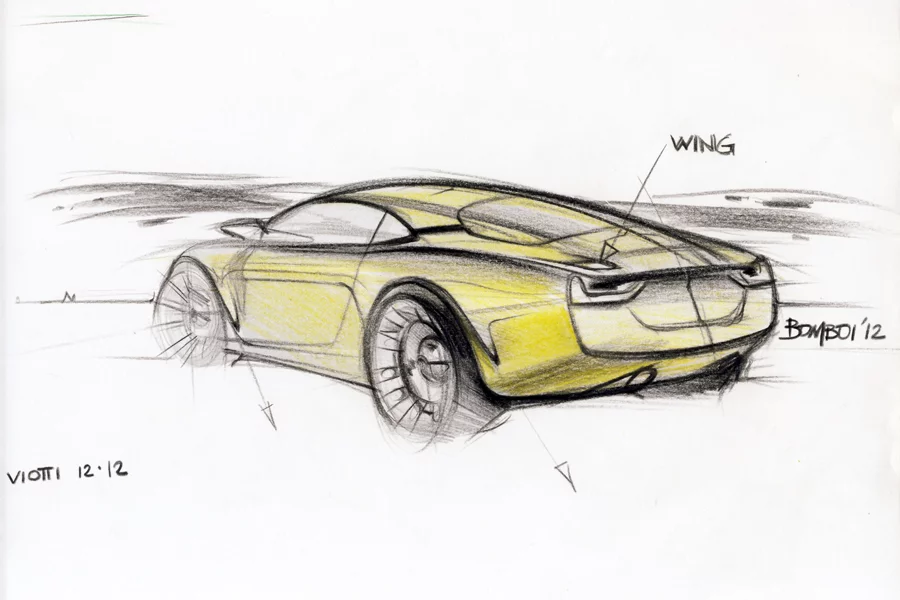 The car sits on 19 inch front wheels and 20 inch rear wheels