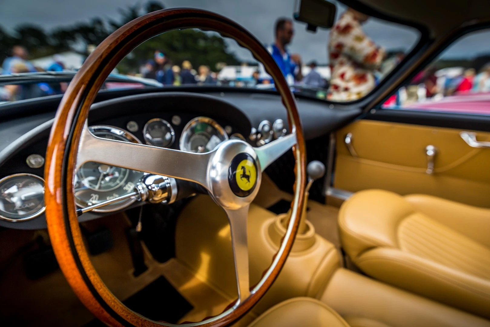 1958 Ferrari 250 GT LWB Scaglietti Berlinetta's interior, as fresh as the day it rolled off the assembly line