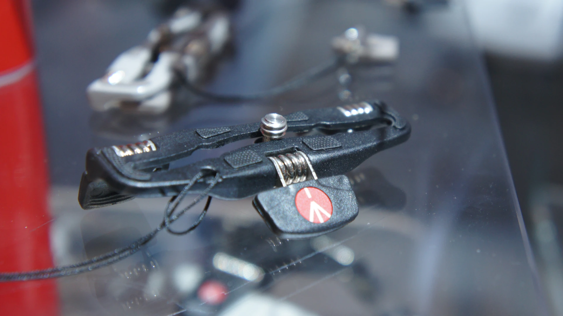 Manfrotto's MP1 compact pocket-sized tripod on display at Photokina 2010