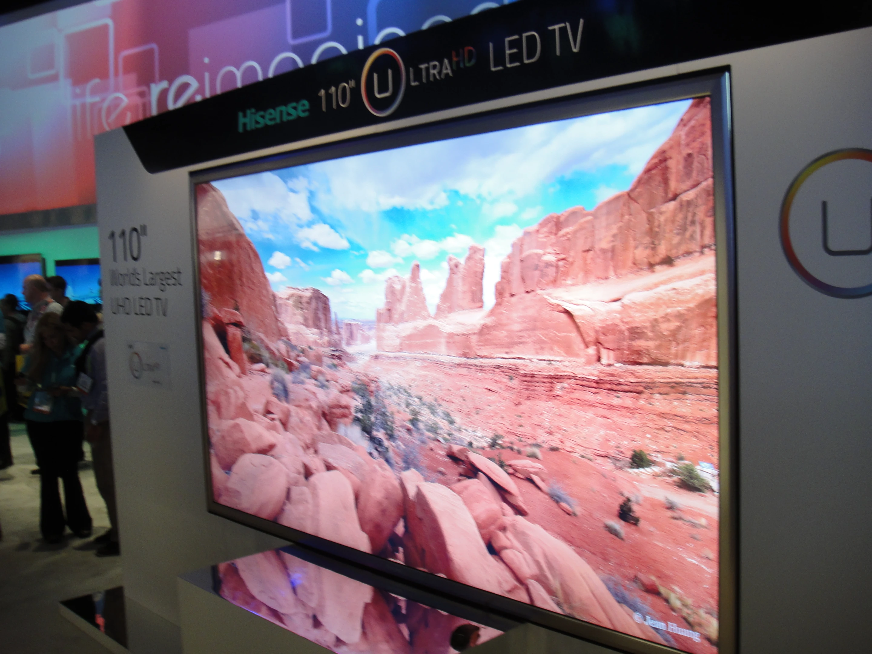 The 110-inch size certainly commands attention however, even in a bustling space