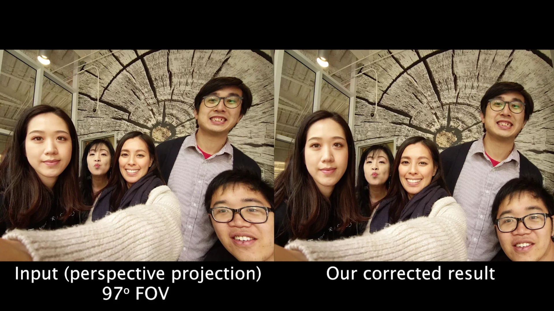 The corrected photos "feel" much better to look at than uncorrected or perspective-corrected shots