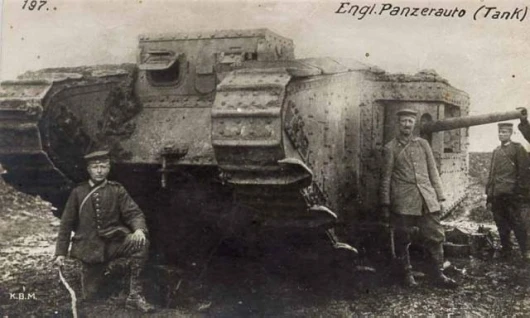 One of the original tanks involved in the Battle of the Somme