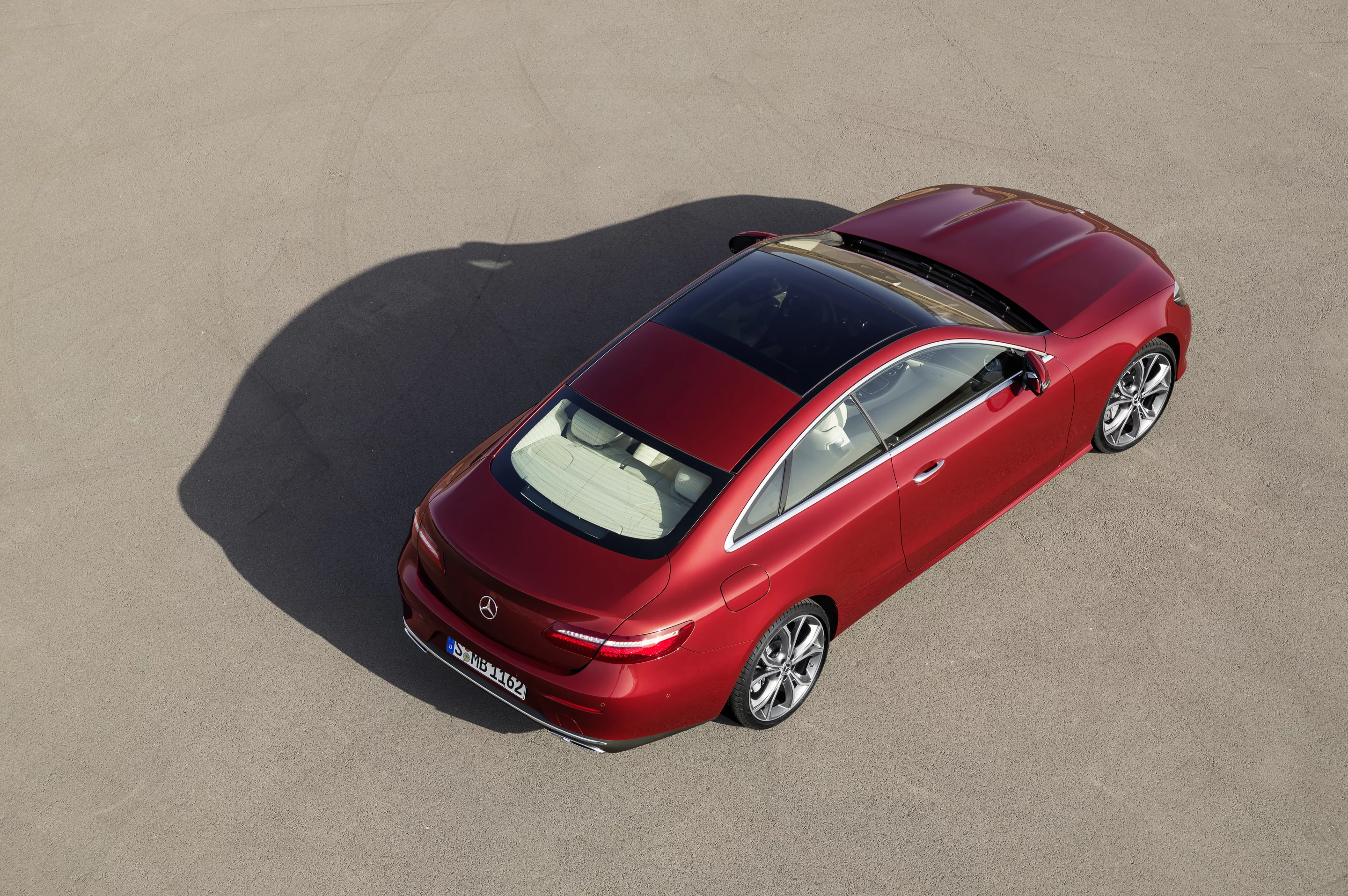 A bird's eye view of the new E-Class Coupe