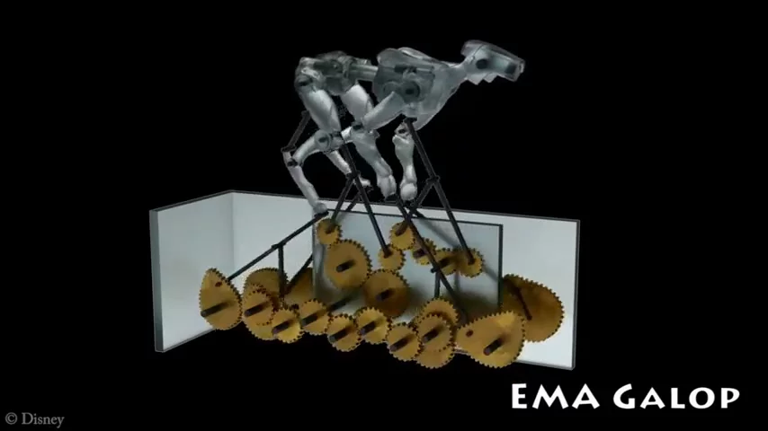 EMA requires a much more sophisticated assembly in order to gallop (Photo: Disney Research)