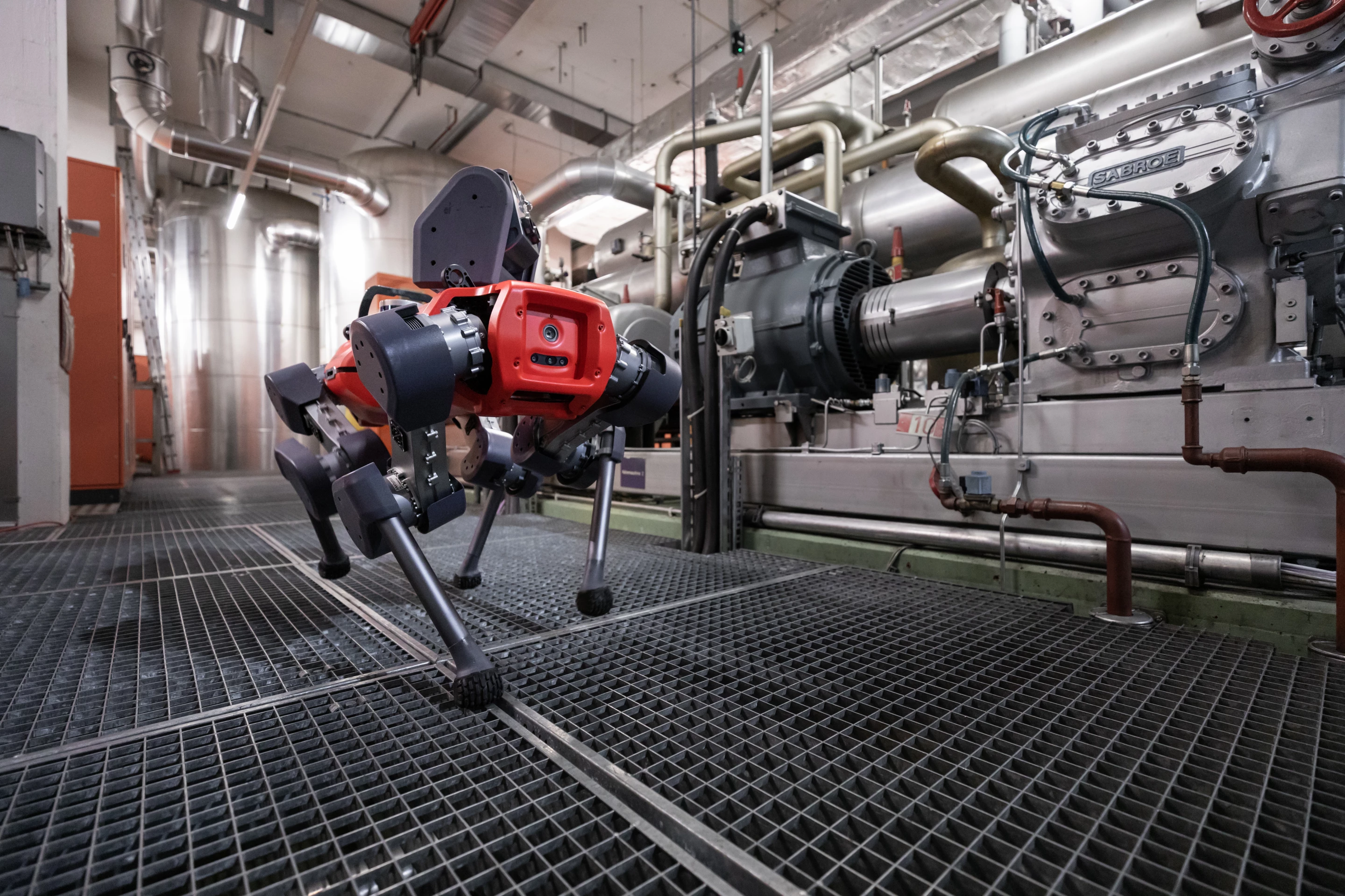 The ANYmal D walking robot could inspect areas of a facility which could be hazardous to human personnel