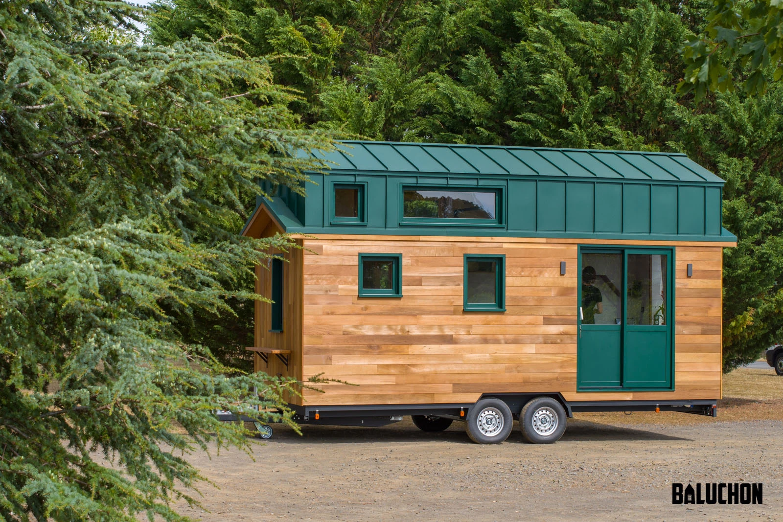The Hauméa tiny house is installed near Nantes, France, and gets power from a standard RV-style hookup