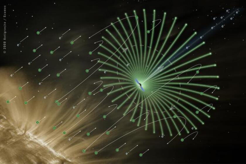 Artist's concept of an electric solar sail (Image: ESTCube)