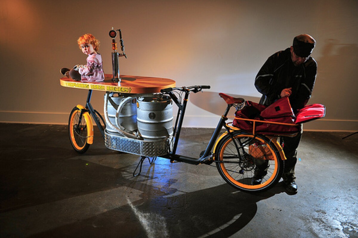 Bicycle builders combine a bike and a beer bar what's not to like?