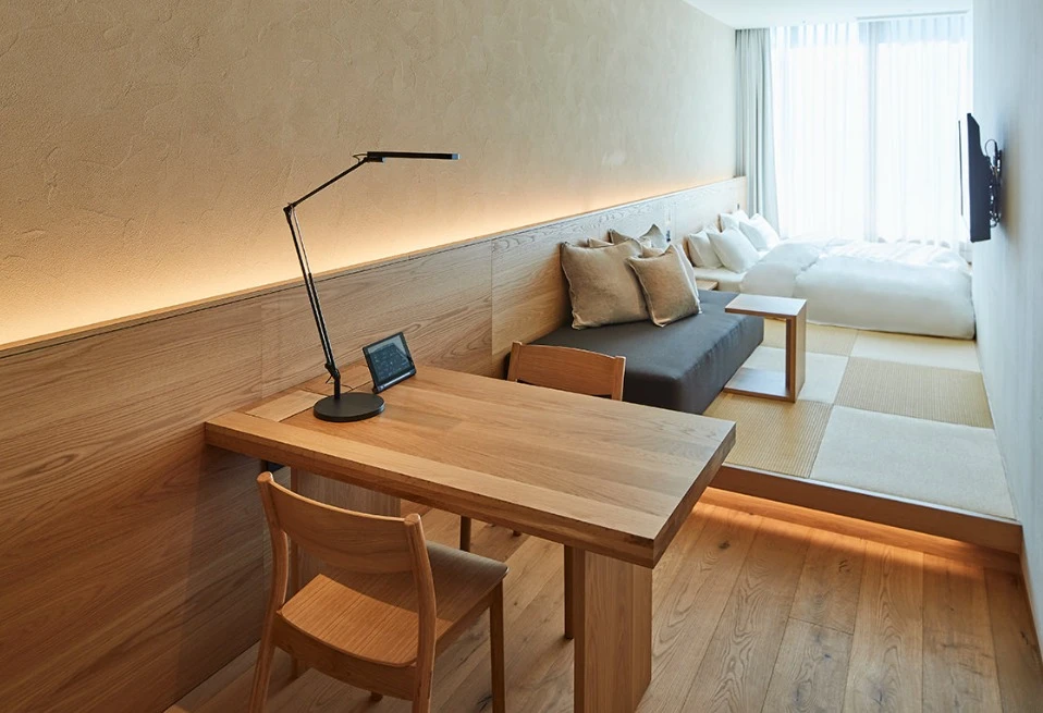 Type F room is extra long and comfy for two guests