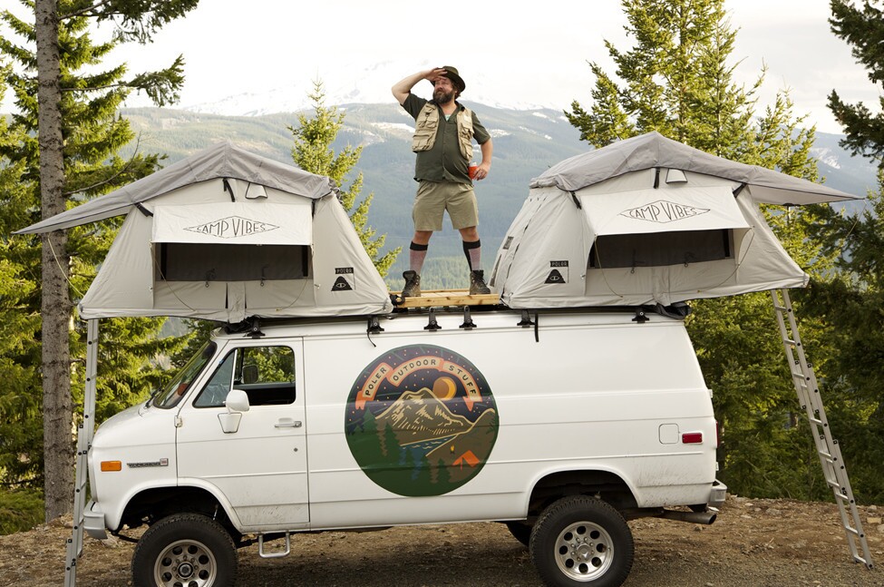 A double Le Tente set-up