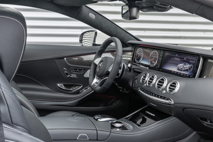 Newly-designed AMG sport seats, a custom 3-spoke AMG steering wheel, a high-resolution TFT color display, Nappa leathers and a copious amount of AMG branded elements