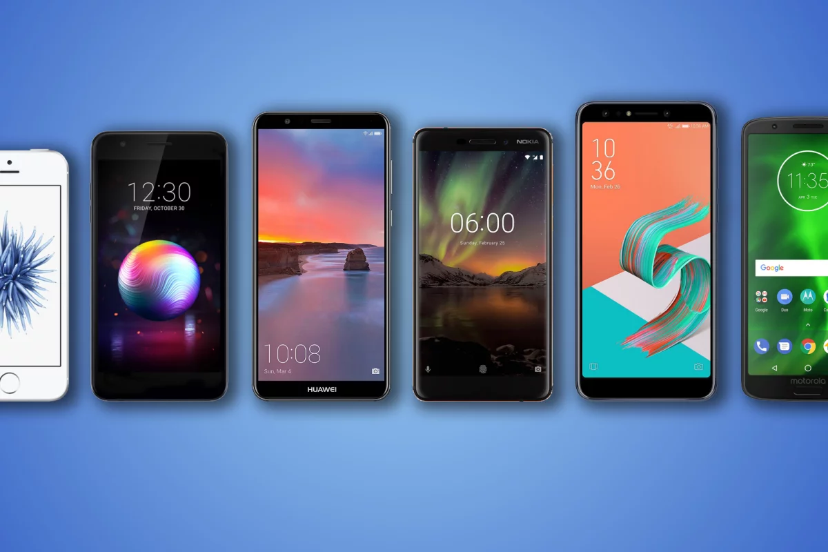 New Atlas compares the specs and features of six budget smartphones: the iPhone SE, LG K30, Huawei Mate SE, Nokia 6.1, ZenFone 5Q and Moto G6