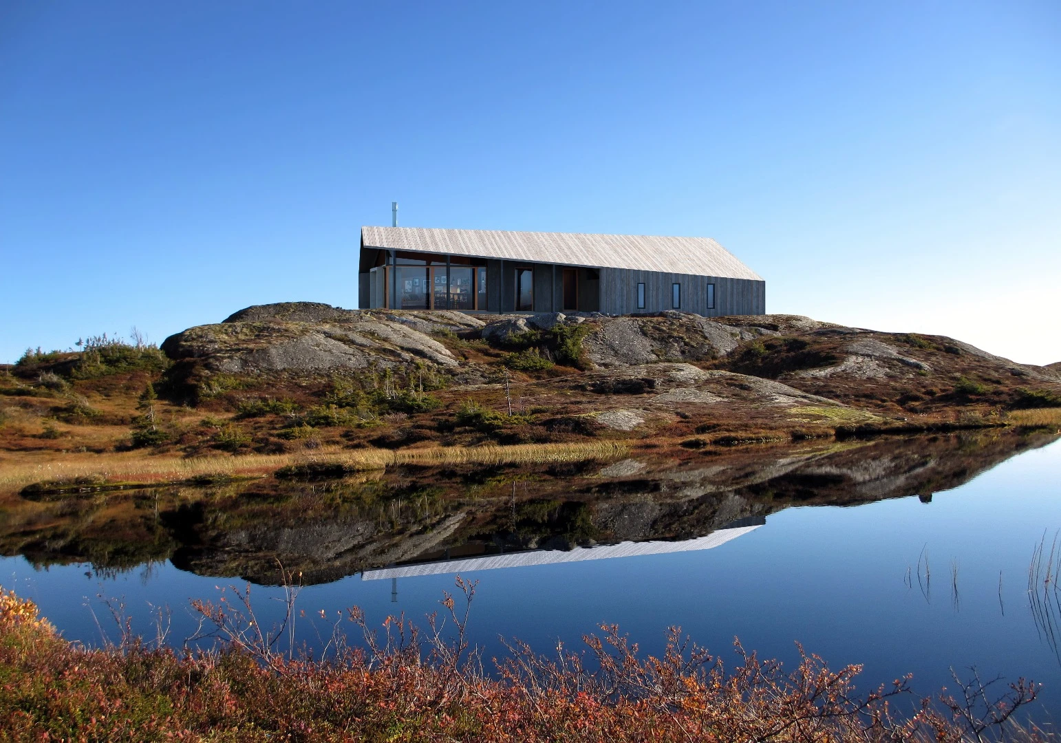 The cabin is named Gapahuk, which is the name of an improvised Norwegian shelter