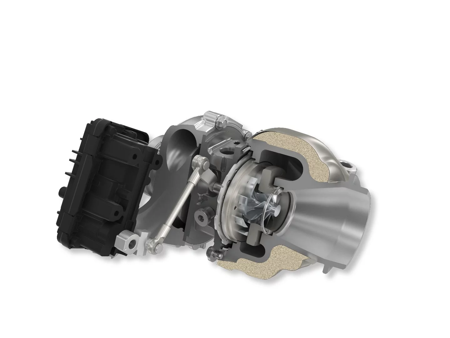 A single-stage turbocharger has been opted for, reducing complexity and size for the new Mercedes-Benz engine