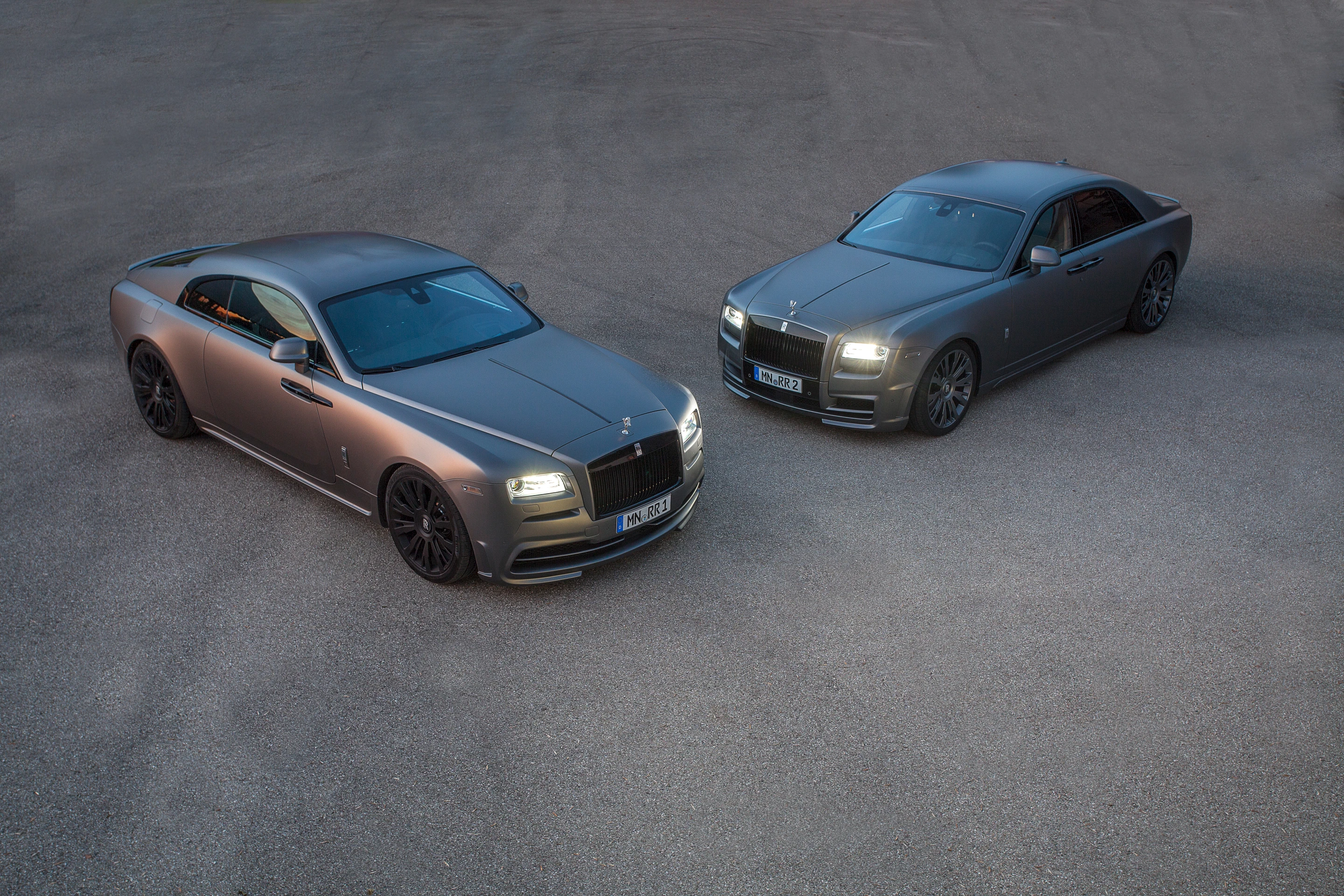 Front views of the Rolls Royce Wraith with the SPOFEC package