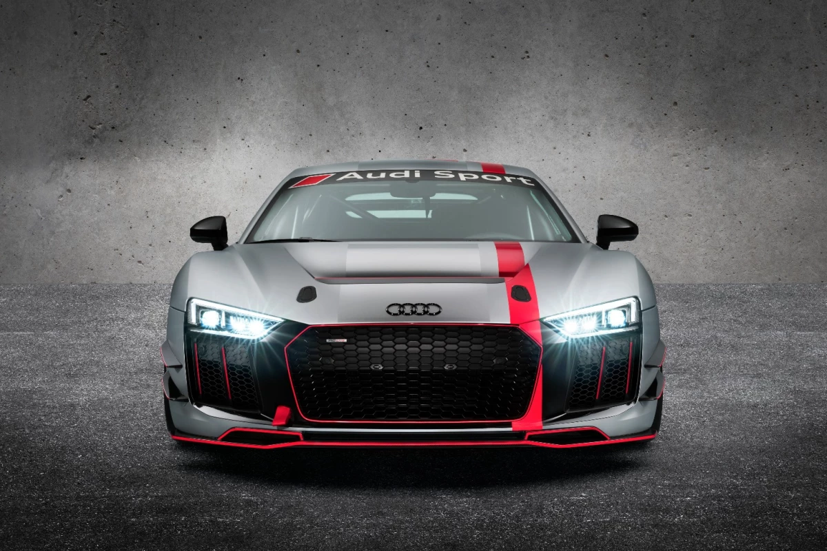 The new Audi R8 V10 LMS GT4 doesn't have a catchy name, but it does have a naturally aspirated engine and track-ready setup
