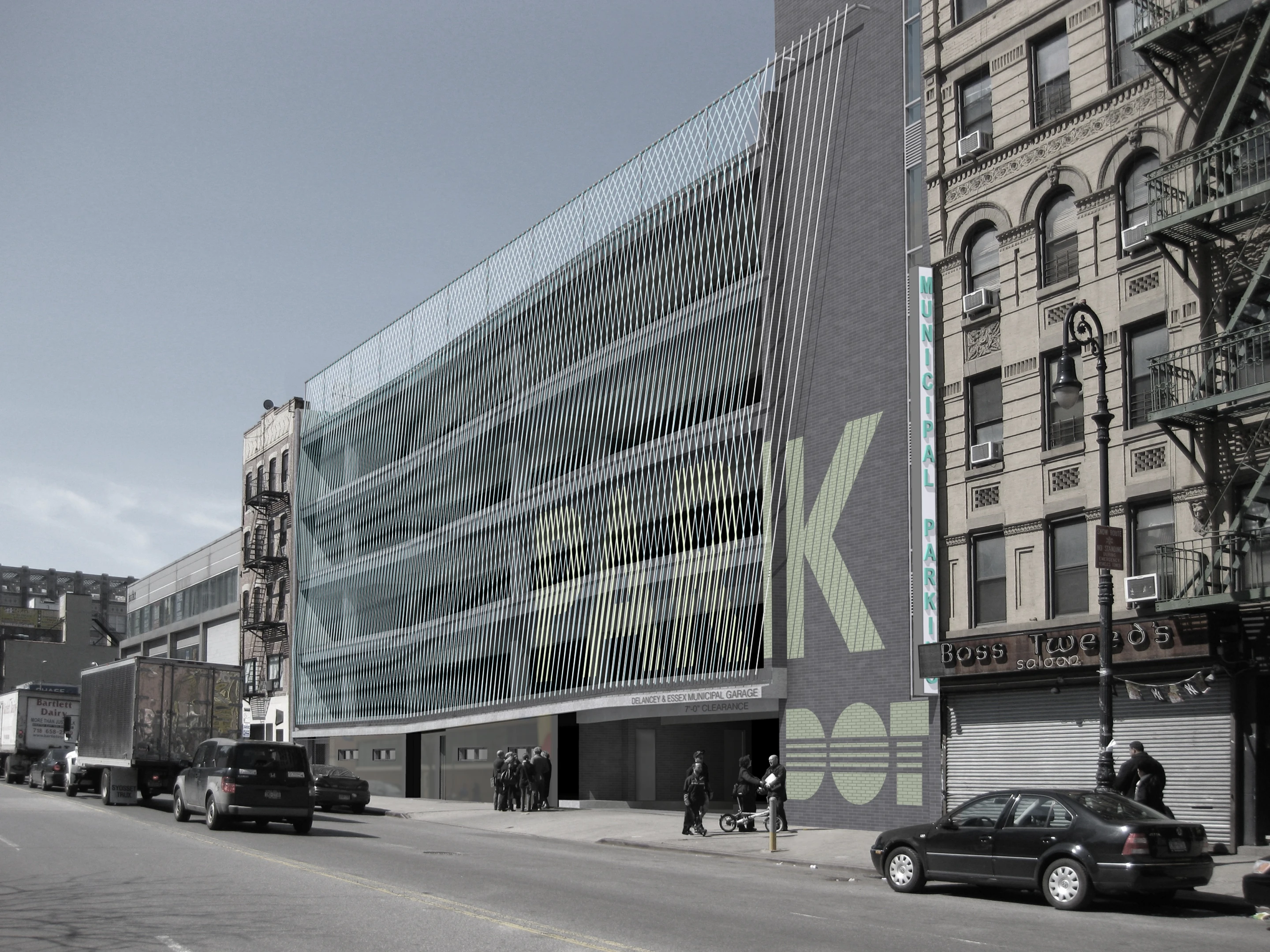 Delancey + Essex Municipal Parking Garage by Michielli + Wyetzner Architects, Project Merit Award Winner (image: Michielli + Wyetzner Architects)