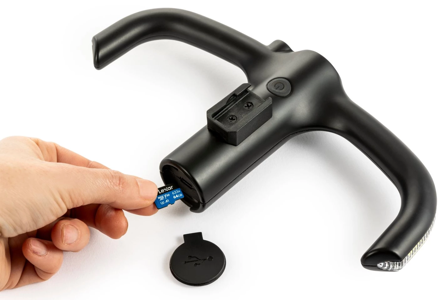 Removable memory cards are included with the system