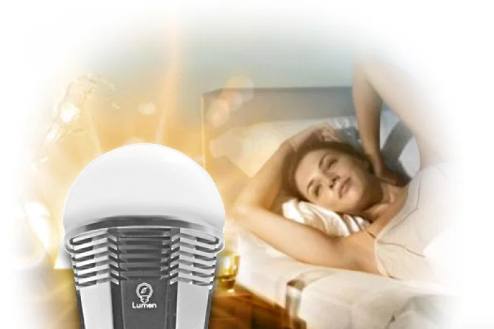 The Lumen Smart Bulb is a Blueetooth-enabled LED with intelligent functions such as Party, Sleep and Wake mode