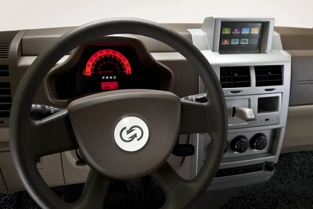 The Bright IDEA's dashboard, with its touchscreen console