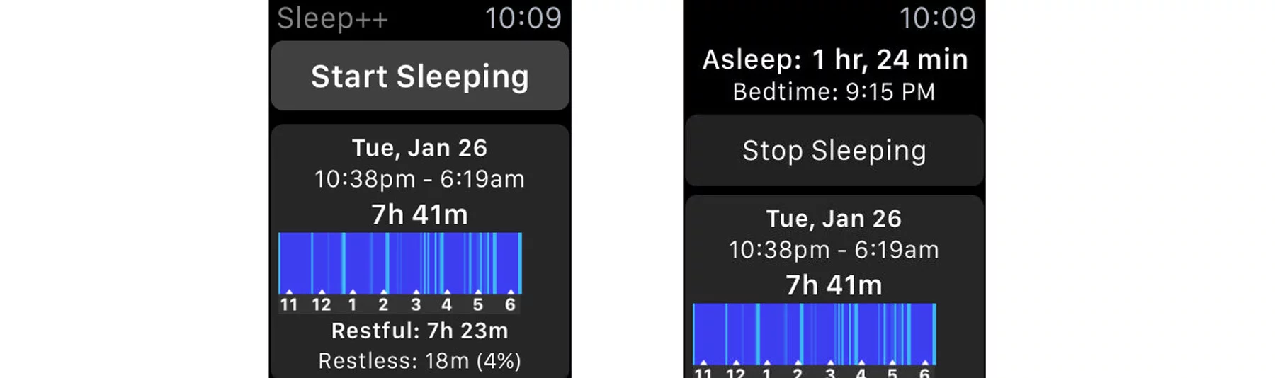 Sleep++ for Apple Watch monitors your sleeping habits