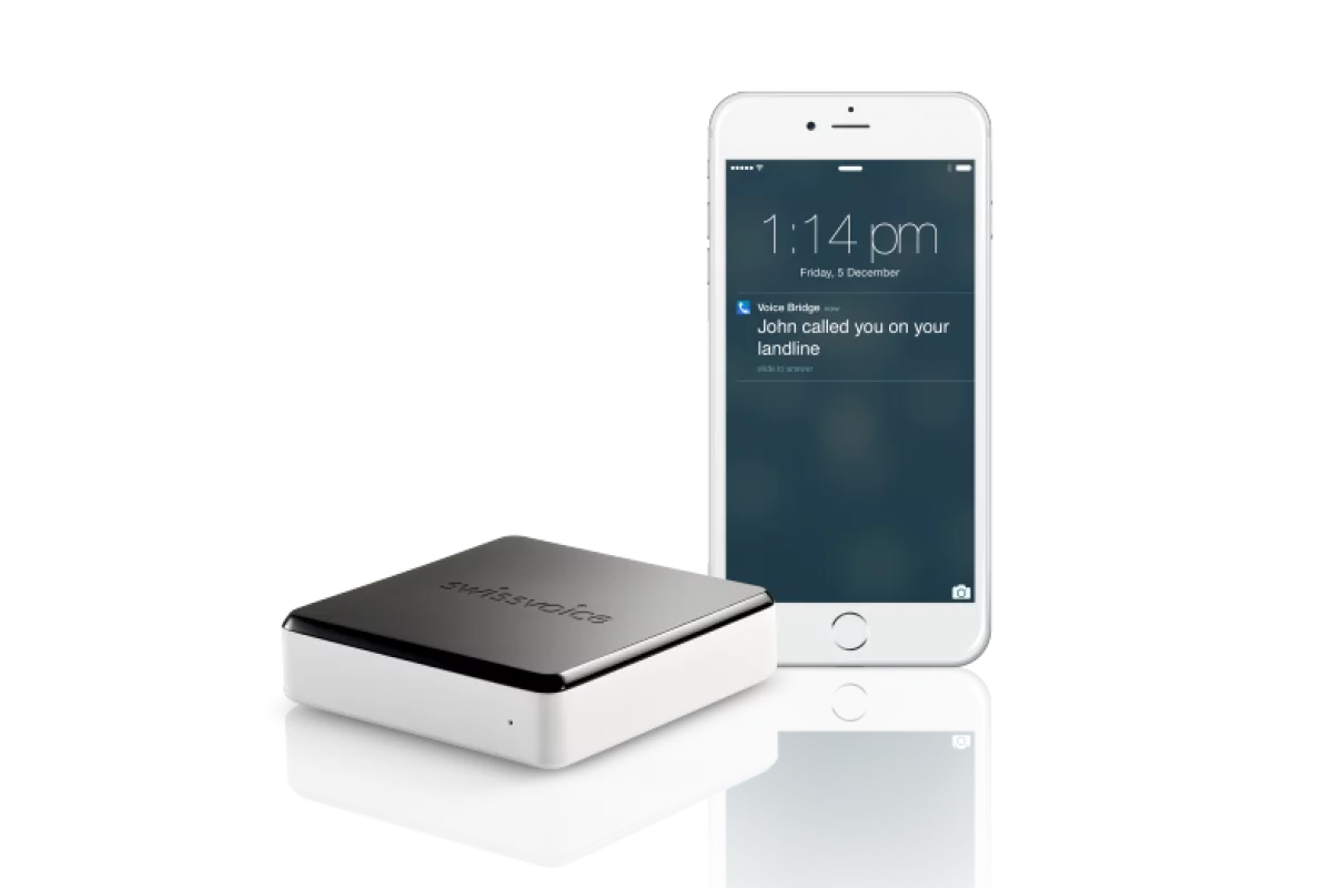 The Swissvoice Voice Bridge features plug-and-play installation