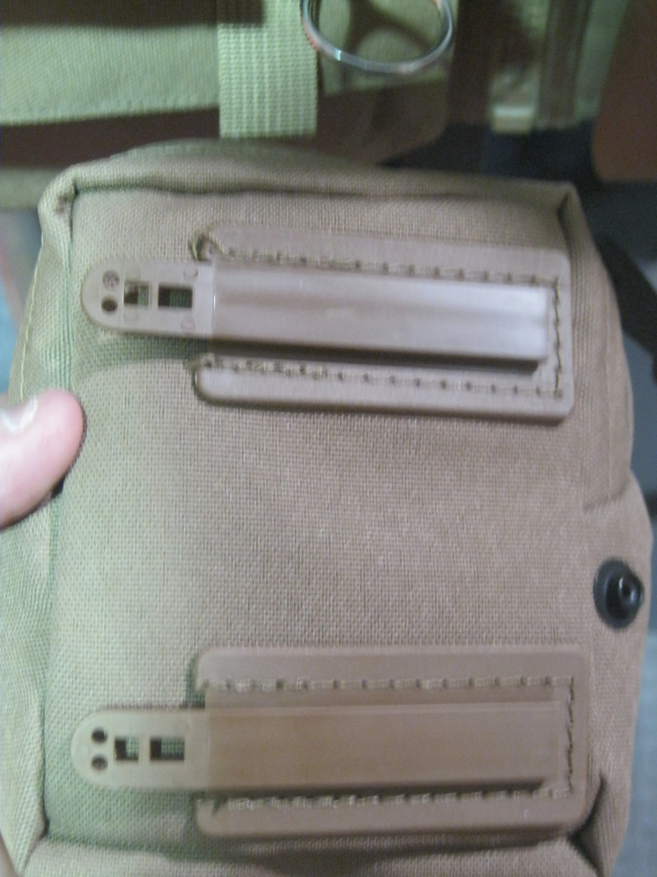 The integrated tracks make attaching and removing pockets quick and secure