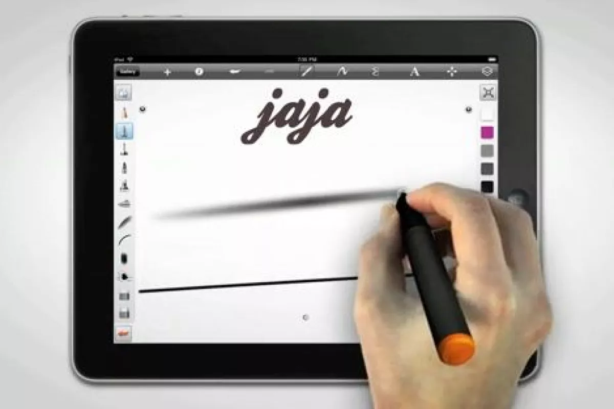 The jaja is a computer stylus that transmits user pressure using high-frequency sound