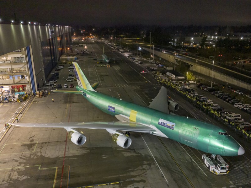 El último 747 es una variante de carguero. Crédito: Boeing/Paul Weatherman El último 747 es una variante de carguero. Crédito: Boeing/Paul Weatherman