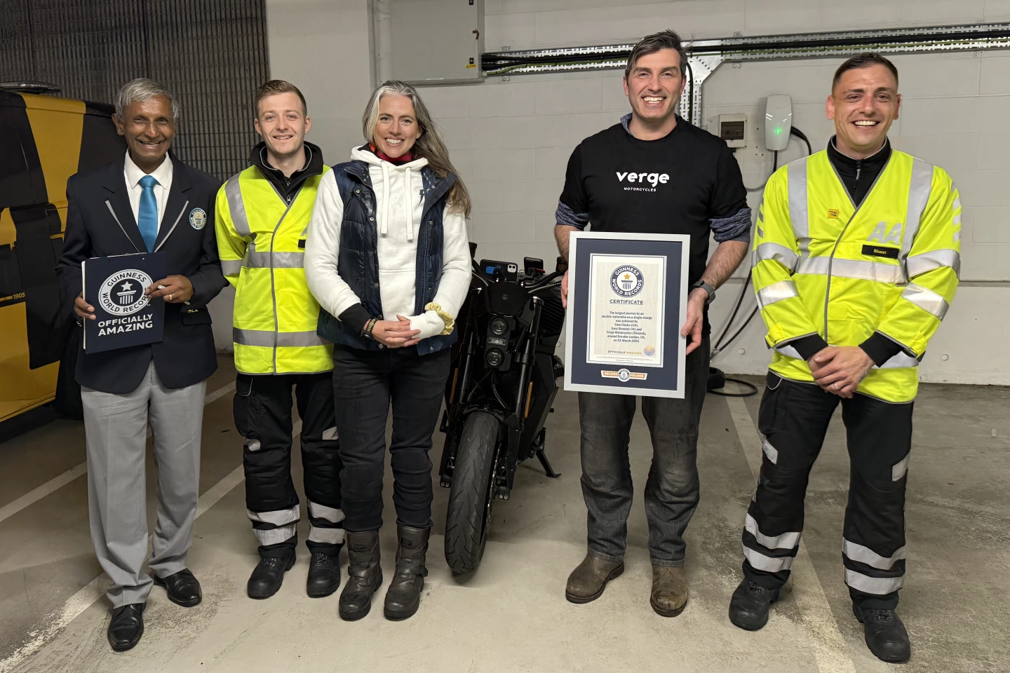 Sam Clarke and Sara Sloman, two well-known EV influencers, were hired by the company to ride the bike